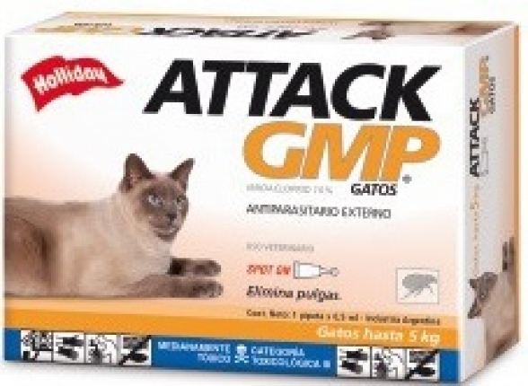 Antipulgas Attack para Gatos 0.5 ml - Hasta 5kg Antipulgas Attack para Gatos 0,5ml